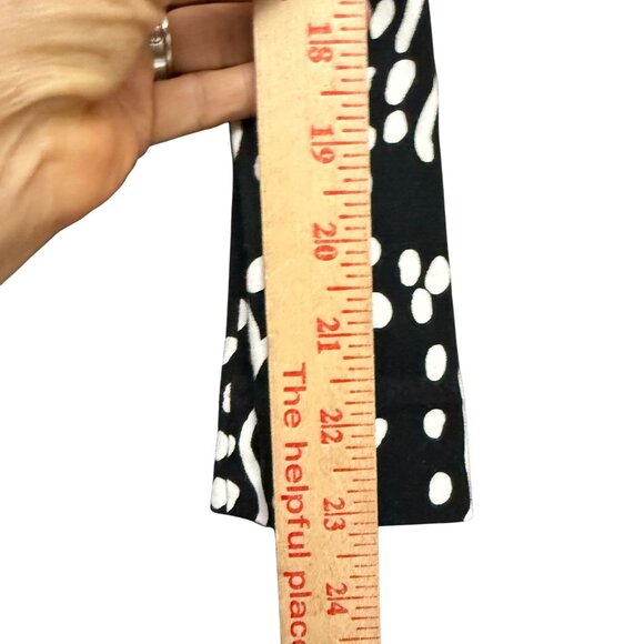 Diane Von Furstenberg DVF Target Sea Spots Midi Wrap Dress Medium Black White - Picture 9 of 10